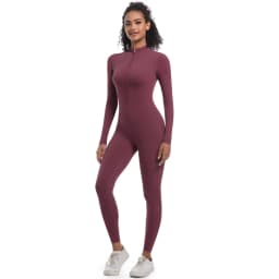 Women's Jumpsuit Women's Sports Shapewear Seamless Slim Fit Long Sleeve Sports Bodysuit Fitness Sports Bodysuit Yoga Suit