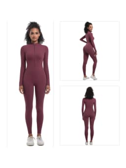 Women's Jumpsuit Women's Sports Shapewear Seamless Slim Fit Long Sleeve Sports Bodysuit Fitness Sports Bodysuit Yoga Suit