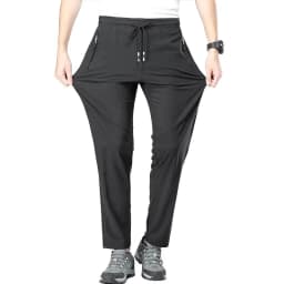 CHRLCK Men's Running Pants Summer Quick Dry Jogging Camping Hiking Fishing Sport Outdoor Trousers Women Large Size