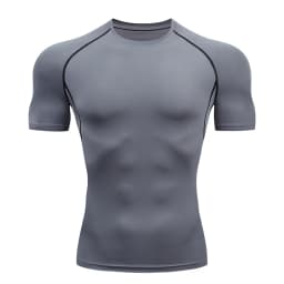 Fitness Clothes Men's Outdoor Sports Quick Drying Short Sleeved T-Shirt Training Pro Running Stretch Tight Fitting Clothes Yoga