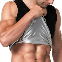 1PC Sauna Shirt for Men, Short Sleeve Sauna Sweat Body Shaper Mens Sauna Vest Gym Exercise Tank Top