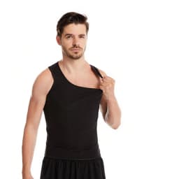 1PC Sauna Shirt for Men, Short Sleeve Sauna Sweat Body Shaper Mens Sauna Vest Gym Exercise Tank Top