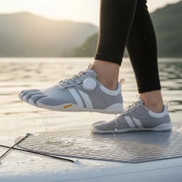 GallonShark Quick-Lace Five Finger Barefoot Shoes for Men & Women | Non-Slip for Yoga, Walking, Water Sports & Fitness