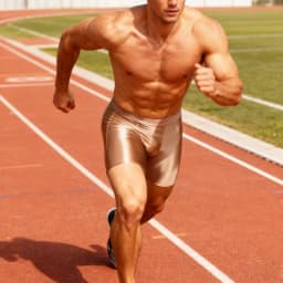 Men's glossy yoga pants casual high elasticity sports fitness suit Tight shorts for running, shiny smooth swim trunks
