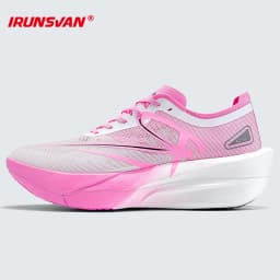 IRUNSVAN Marathon Full Length Carbon Plate Running Shoes Men Cushion Shock Absorbent Triple Rebound Outdoors Road Sports Shoes