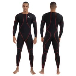 Men's Sharkskin Waterproof Bodysuit Long Sleeve Sun Protectio Wetsuits Diving Suit Black Jump Suit554