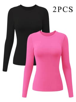 CZGUKE Women's Long Sleeve Fitness T-shirt Yoga Shirt Soft Sports Fitness Four Seasons Breathable Running Sports Slimming Top