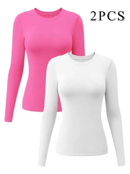 CZGUKE Women's Long Sleeve Fitness T-shirt Yoga Shirt Soft Sports Fitness Four Seasons Breathable Running Sports Slimming Top