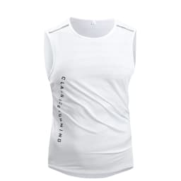 Ippolich Running Vest Summer Quick Drying Fitness Vest Reflective Breathable Elastic Sleeveless T-shirts Gym Clothing Man Sports