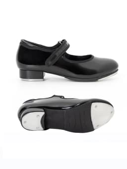 Dynadans Patent Easy Strap Tap Shoe for Girls and Boys (Toddler/Little Kid/Big Kid)