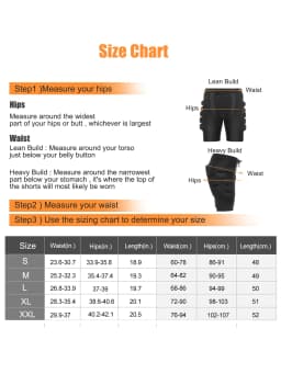 AVIVOR Snowboard Protection Padded Compression Shorts, 3D Protection For Hip, 0.8" Thick Ski Butt Pad