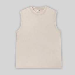 Vintage Acid Wash Cotton Tank Tops for Men Women Gym Workout Bodybuilding Sports Vest Summer Casual Sleeveless Tees Tops