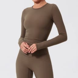 Sports Long Sleeve Shirt Quick Dry Yoga Clothes Gym Top Women Breathable Fitness Yoga Shirt Sportswear Women Workout Top Female