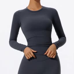 Sports Long Sleeve Shirt Quick Dry Yoga Clothes Gym Top Women Breathable Fitness Yoga Shirt Sportswear Women Workout Top Female