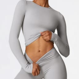 Sports Long Sleeve Shirt Quick Dry Yoga Clothes Gym Top Women Breathable Fitness Yoga Shirt Sportswear Women Workout Top Female