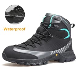 HUMTTO Waterproof Womens Hiking Shoes Luxury Designer Boots for Women Outdoor Climbing Trekking Sneakers New Leather Ankle Boots