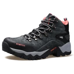HUMTTO Waterproof Womens Hiking Shoes Luxury Designer Boots for Women Outdoor Climbing Trekking Sneakers New Leather Ankle Boots