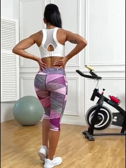 Women's Yoga Pants Printed High Waist Tights Running Fitness Leggings Women Push Up Gym Leggings for Sports Workout Clothing