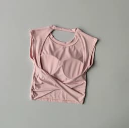 Sexy Short Backless Fixed Chest Pad Sports T-shirt Vest Women's Tight Fitting Quick Drying Slimming Yoga Suit Top Clothing