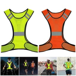 Highlight Reflective Vest Breathable Security Reflective Vest Lightweight Adjustable for Men Women Outdoor Night Riding
