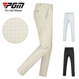 PGM Men's Golf Pants Elastic Comfortable Sports Pant with Perforations Golf Wear for Men KUZ154