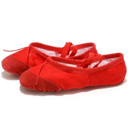 Soft Black Red White Pink Flat Teacher Kids Ballet Shoes for Girls Women Ballet Shoes Children Canvas