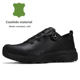HUMTTO Leather Hiking Shoes 2024 Winter Camping Men's Sports Shoes Breathable Trekking Boots Man Outdoor Safety Sneakers for Men