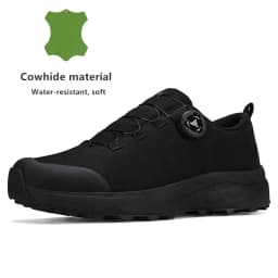 HUMTTO Leather Hiking Shoes 2024 Winter Camping Men's Sports Shoes Breathable Trekking Boots Man Outdoor Safety Sneakers for Men