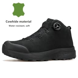 HUMTTO Leather Hiking Shoes 2024 Winter Camping Men's Sports Shoes Breathable Trekking Boots Man Outdoor Safety Sneakers for Men
