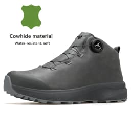 HUMTTO Leather Hiking Shoes 2024 Winter Camping Men's Sports Shoes Breathable Trekking Boots Man Outdoor Safety Sneakers for Men