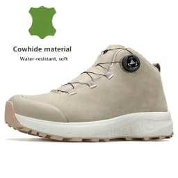 HUMTTO Leather Hiking Shoes 2024 Winter Camping Men's Sports Shoes Breathable Trekking Boots Man Outdoor Safety Sneakers for Men
