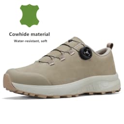 HUMTTO Leather Hiking Shoes 2024 Winter Camping Men's Sports Shoes Breathable Trekking Boots Man Outdoor Safety Sneakers for Men