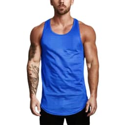 Plain Men Fitness Running Slim Fit Tank Tops Mesh Breathable Sleeveless Quick Dry Singlets Gym Bodybuilding Workout Muscle Shirt