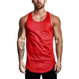 Plain Men Fitness Running Slim Fit Tank Tops Mesh Breathable Sleeveless Quick Dry Singlets Gym Bodybuilding Workout Muscle Shirt