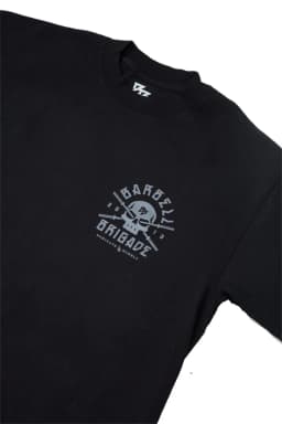 BARBELL BRIGADE Gym Fitness T-shirt Loose Oversize Cotton Men Short Sleeves Bodybuilding Sports Tee Summer Training Workout Tops