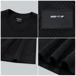 Men Gym Muscle Shirt Running Workout Loose Short Sleeve Tennis Football Training Shirt Quick Dry T-Shirt Casual Crew Neck Tees