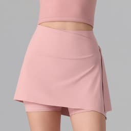 Women's 2-in-1 Anti-Sheer Sports Skort – Running Workout Tennis Badminton Pilates Yoga Shorts Skirt for Spring Summer Activewear