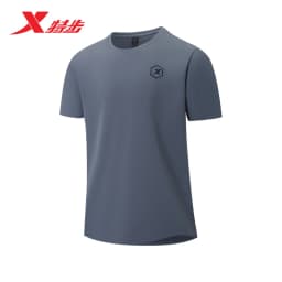 Xtep Short Sleeve Round-Neck T-Shirt For Men 2025 Spring Quick-Drying Sports Training Breathable Outdoor Cool Tops 875229010174
