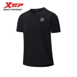 Xtep Short Sleeve Round-Neck T-Shirt For Men 2025 Spring Quick-Drying Sports Training Breathable Outdoor Cool Tops 875229010174