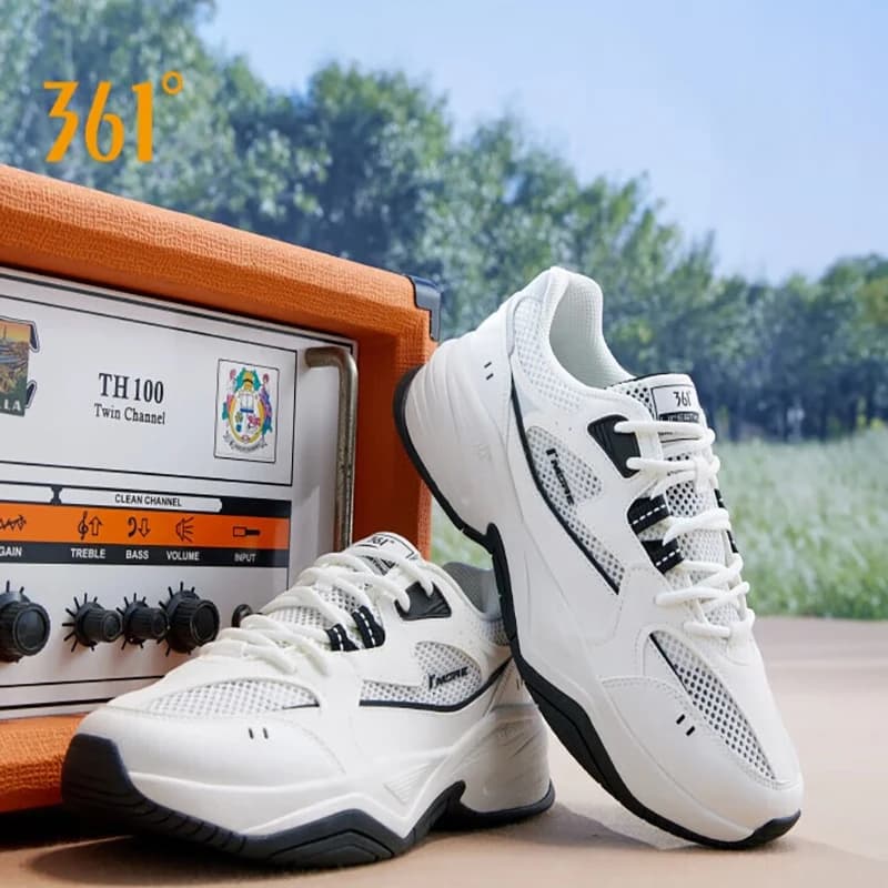 361 Degrees Men Casual Shoes New Wear-resistant Mesh Lightweight Soft Trendy Durable Versatile Stable Male Sneakers 672516765