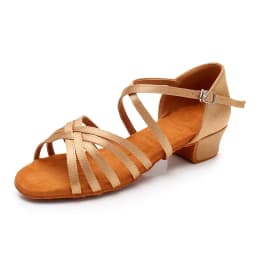 Dance Shoes for Girls and Women, Latin Ballroom Shoes, Modern Tango Dancing Performance Shoes, Salsa Sandals, 3.5 Cm Heel