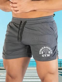 New Men's quick drying breathable printed sports shorts, fitness running shorts, outdoor training shorts, fitness shorts