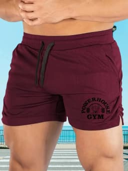 New Men's quick drying breathable printed sports shorts, fitness running shorts, outdoor training shorts, fitness shorts