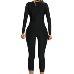 Women's Long Sleeved Pants Jumpsuit 6 In 1 Sauna Sweat Shirt Full Body Waist Trainer Weight Loss Workout Body Sauna Bodysuit