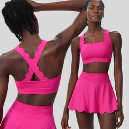 Women Summer Tennis Clothes Solid Color Outdoor Gym Running Suit Breathable Quick Dry Workout Short Sportswear Female Yoga Set
