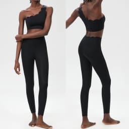Women Two Pieces Fitness Yoga Set Stretch Soft Running Gym Suit Breathable Quick Dry Sportswear Female Strwetchy Workout Clothes