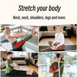 Resistance Band Wooden Beech Handle Portable Exercise Equipment Shoulder and Joint Rehabilitation Home Fitness