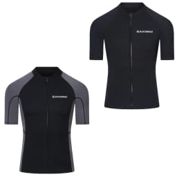 Men Wetsuit Top 2mm Neoprene Wetsuits Jacket Short Sleeves Zip Up Diving Suit for Swimming Snorkeling Scuba Diving Surfing Shirt