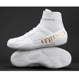 New Men's Large Wrestling Shoes Mesh Breathable Boxing Shoes Anti Slip Wear Resistant Sneaker Fashionable Casual High Sport Shoe