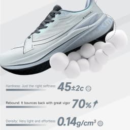 Xtep Men's Running Shoes 2000km 3.0 2025 Spring Lightweight Cushioned Wear-Resistant Training Jogging Sneakers 875119110032